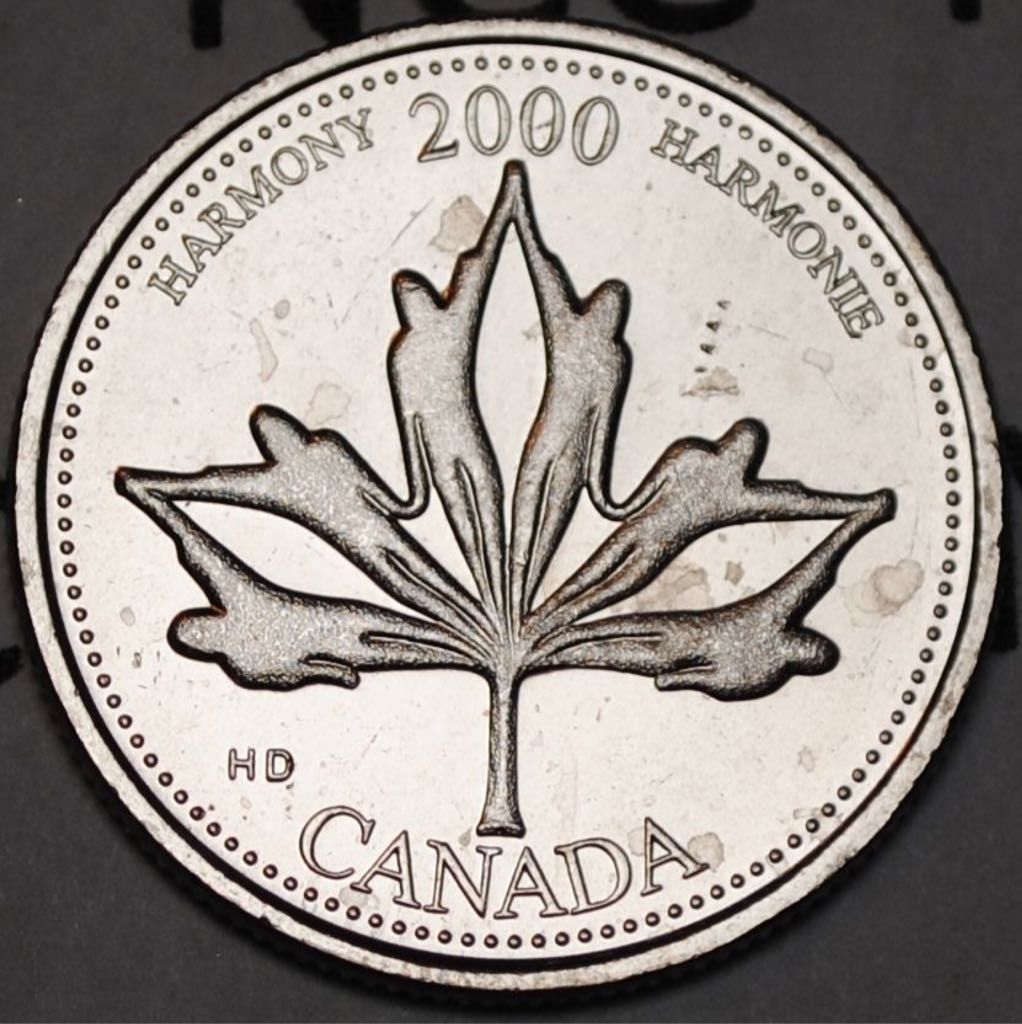 Roll Of Canadian 25 Cent Coins - Millenium coin collectible - Main Image 1