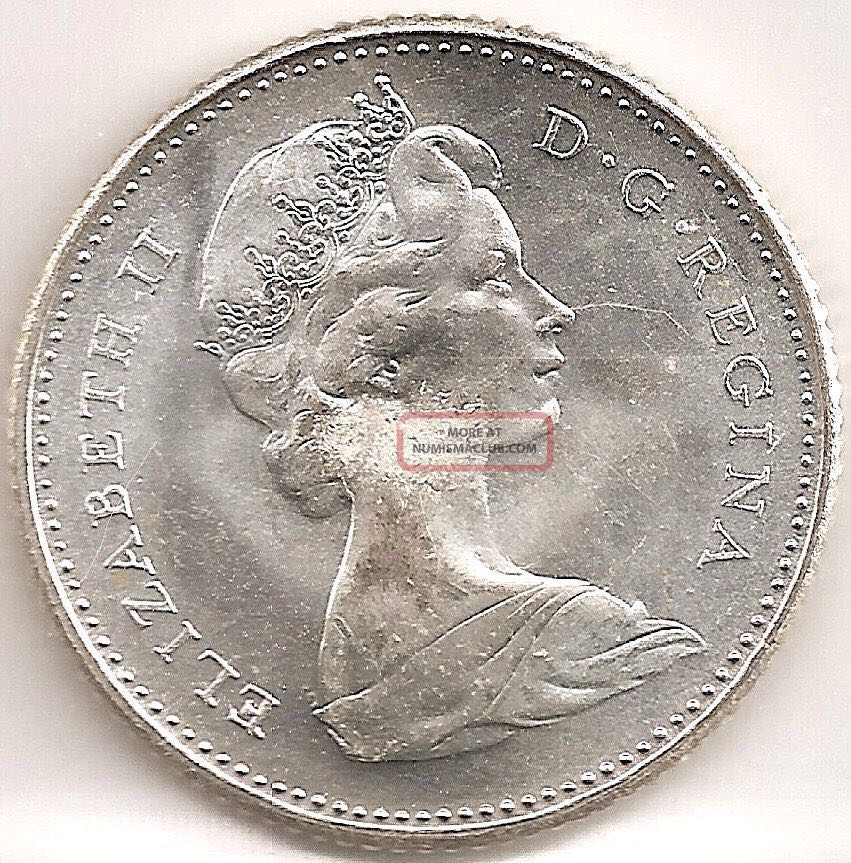 Roll Of Canadian 25 Cent Coins - Centennial  coin collectible - Main Image 2