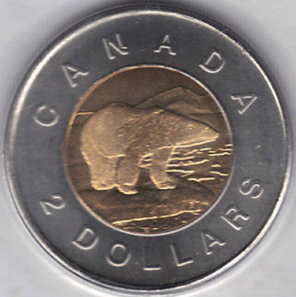 Roll Of Canadian 10 Cent Coins