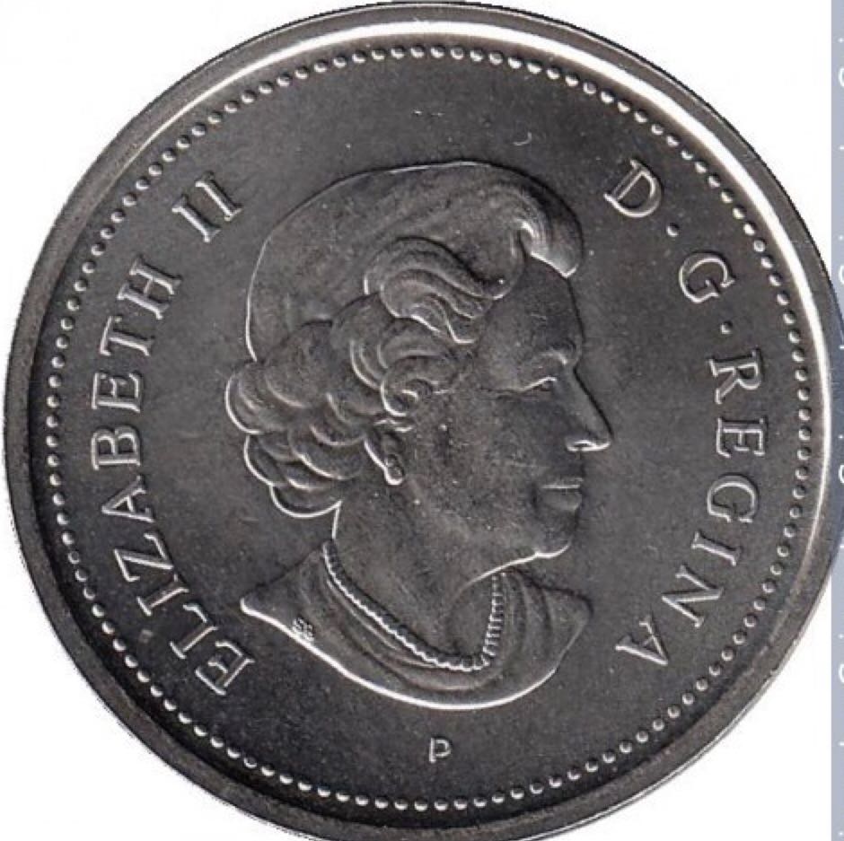 Roll Of Canadian 25 Cent Coins  coin collectible - Main Image 2