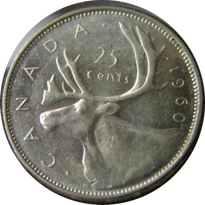 Roll Of Canadian 25 Cent Coins  coin collectible - Main Image 1