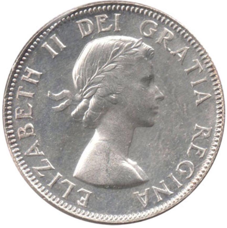 Roll Of Canadian 25 Cent Coins 1953  coin collectible - Main Image 2