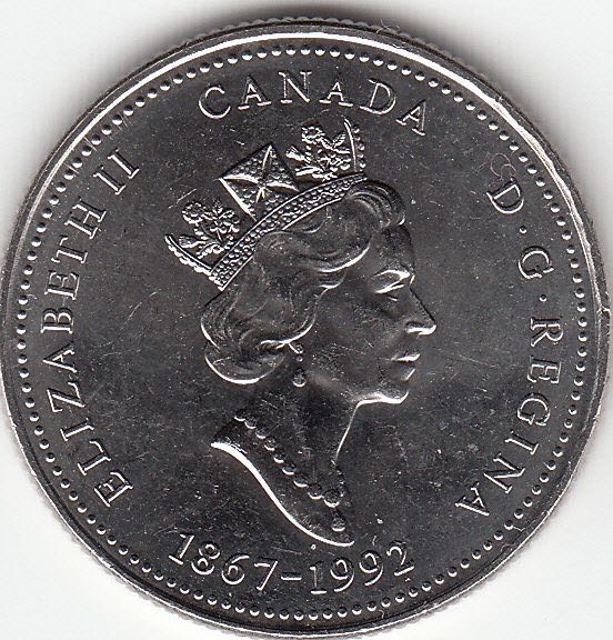 Roll Of Canadian 25 Cent Coins  coin collectible - Main Image 2