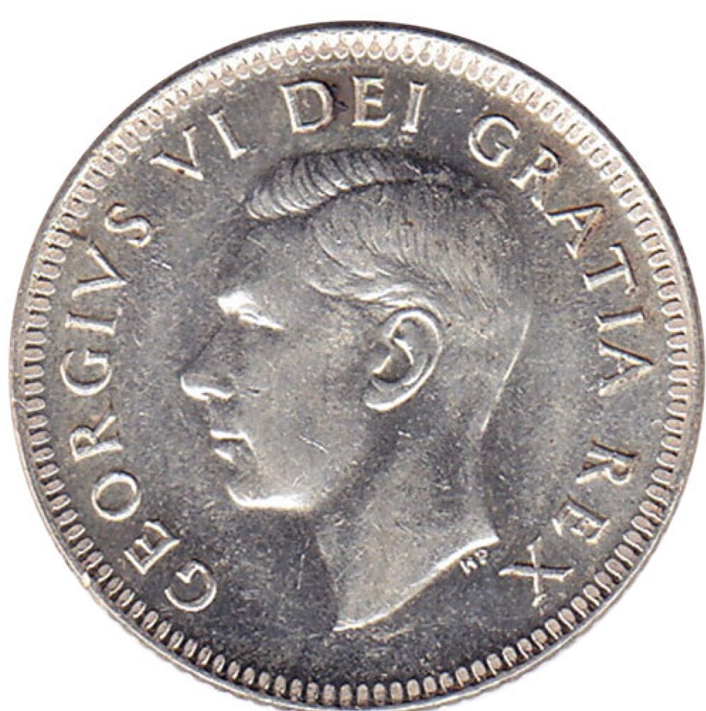 Roll Of Canadian 10 Cent Coins 1950 coin collectible - Main Image 2