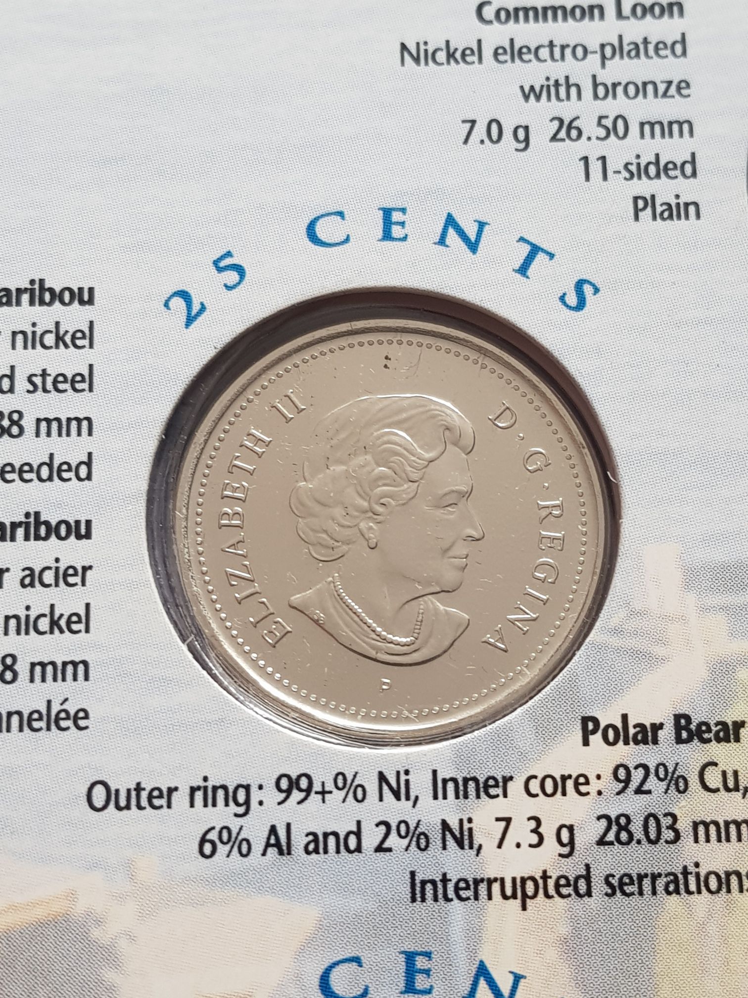 .25 Centavos De Dólar  coin collectible - Main Image 2