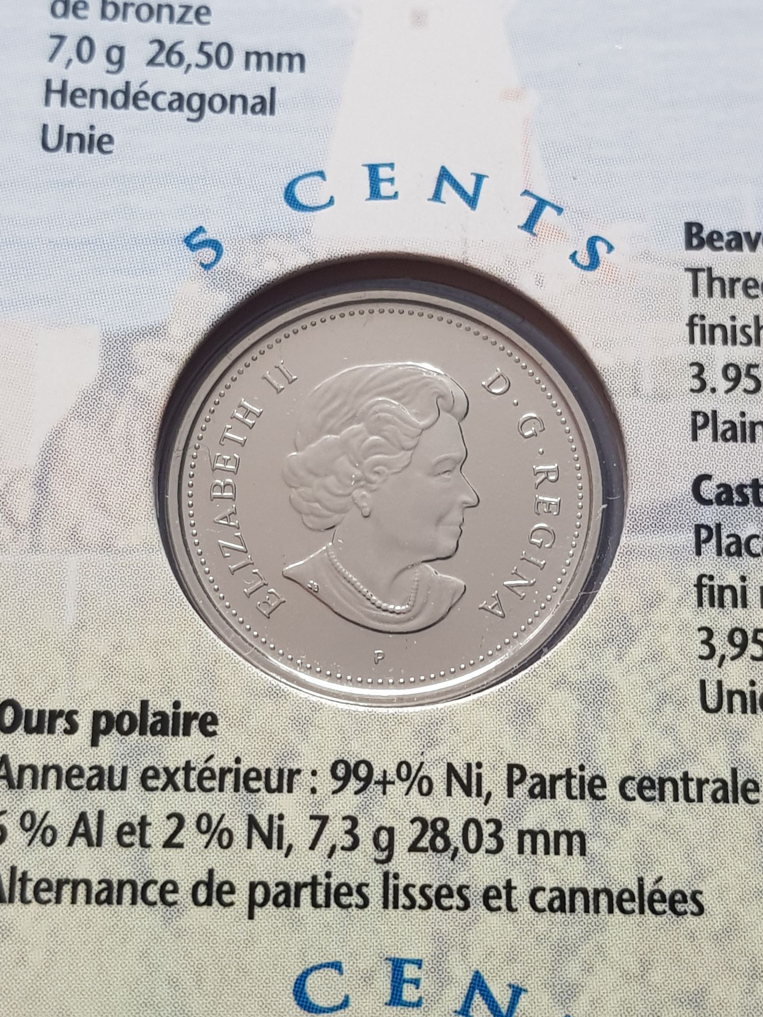 .05 Centavos De Dólar  coin collectible - Main Image 2