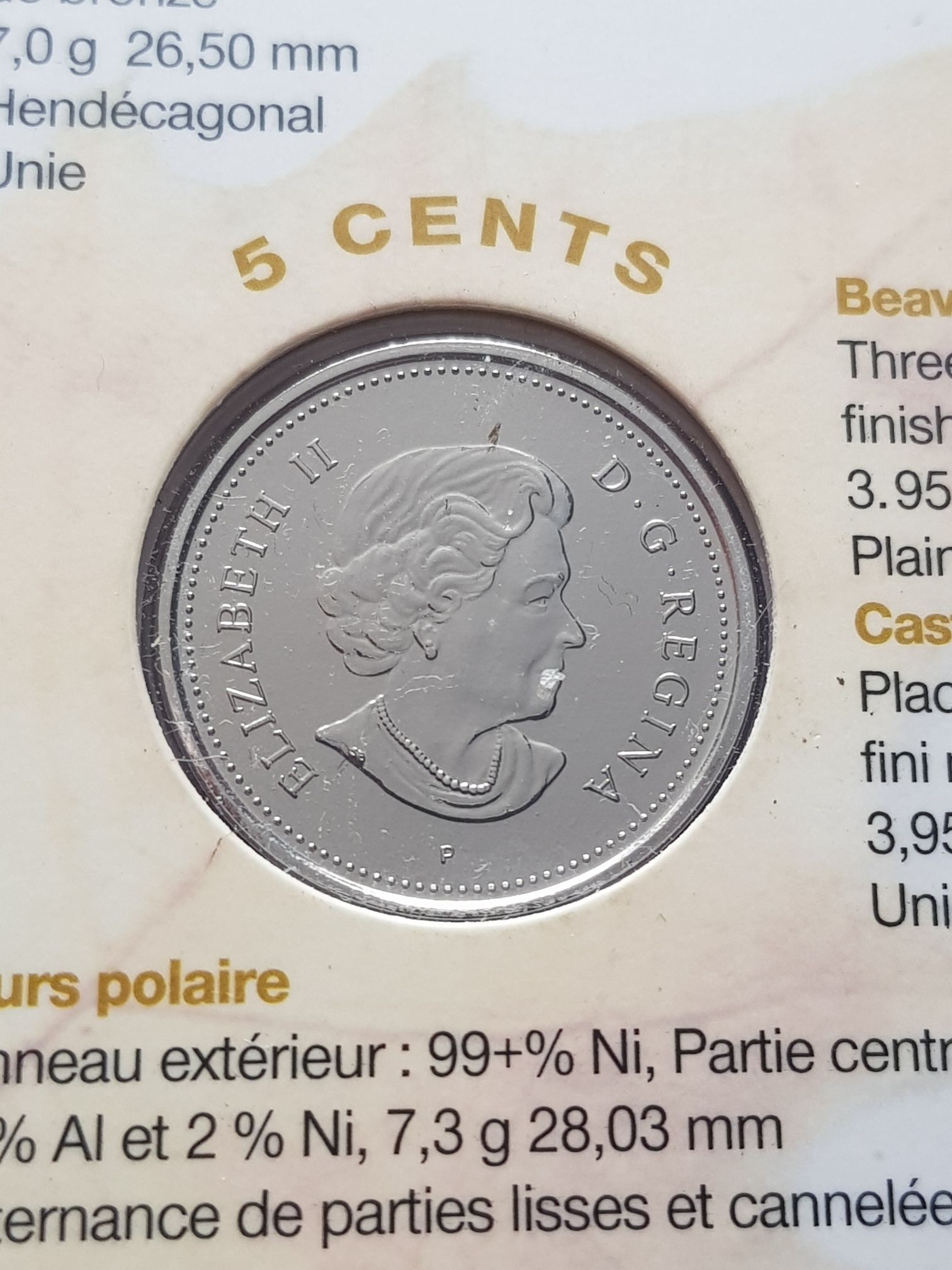 .05 Centavos De Dólar  coin collectible - Main Image 2