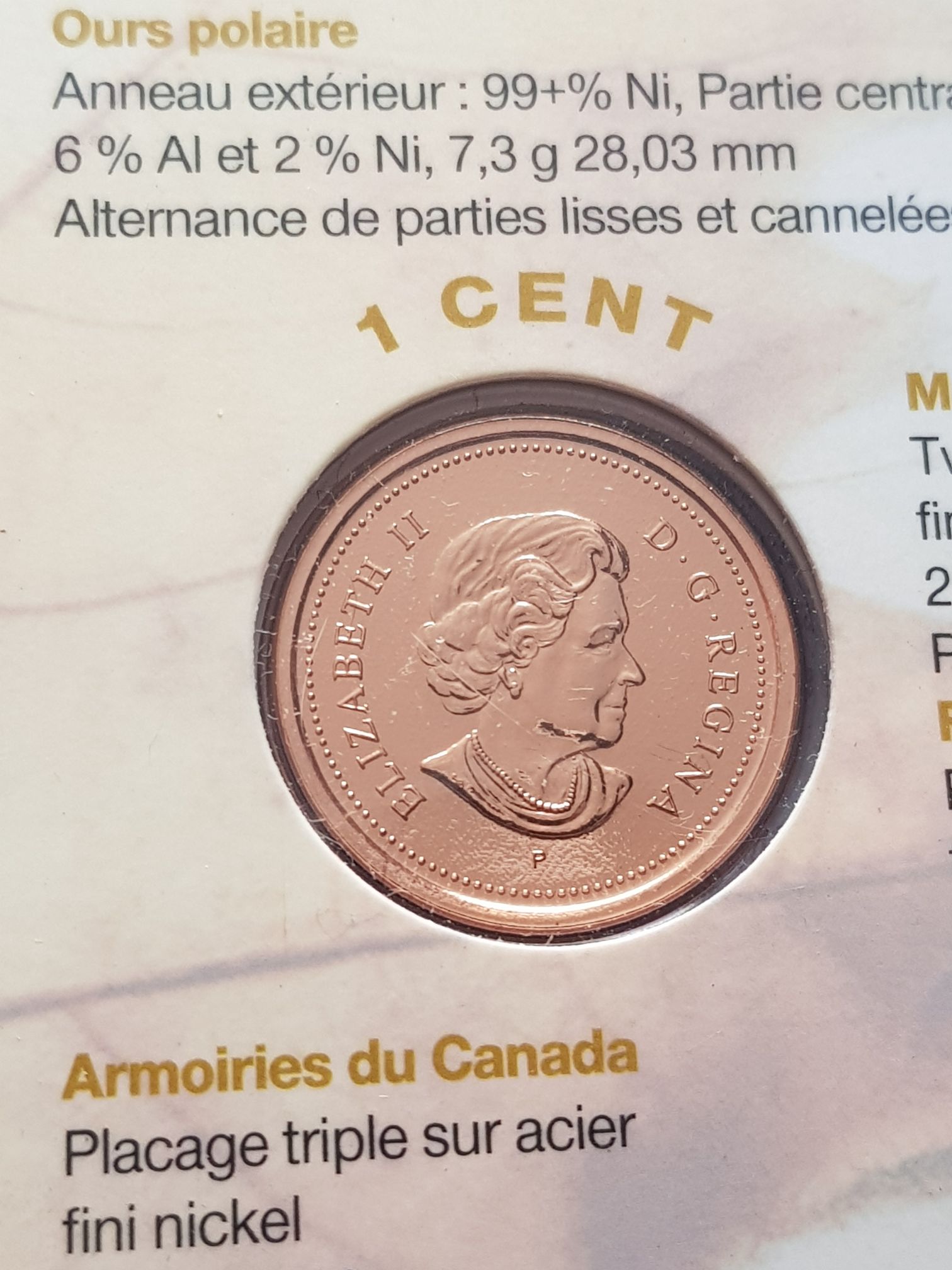 .01 Centavos De Dólar  coin collectible - Main Image 2