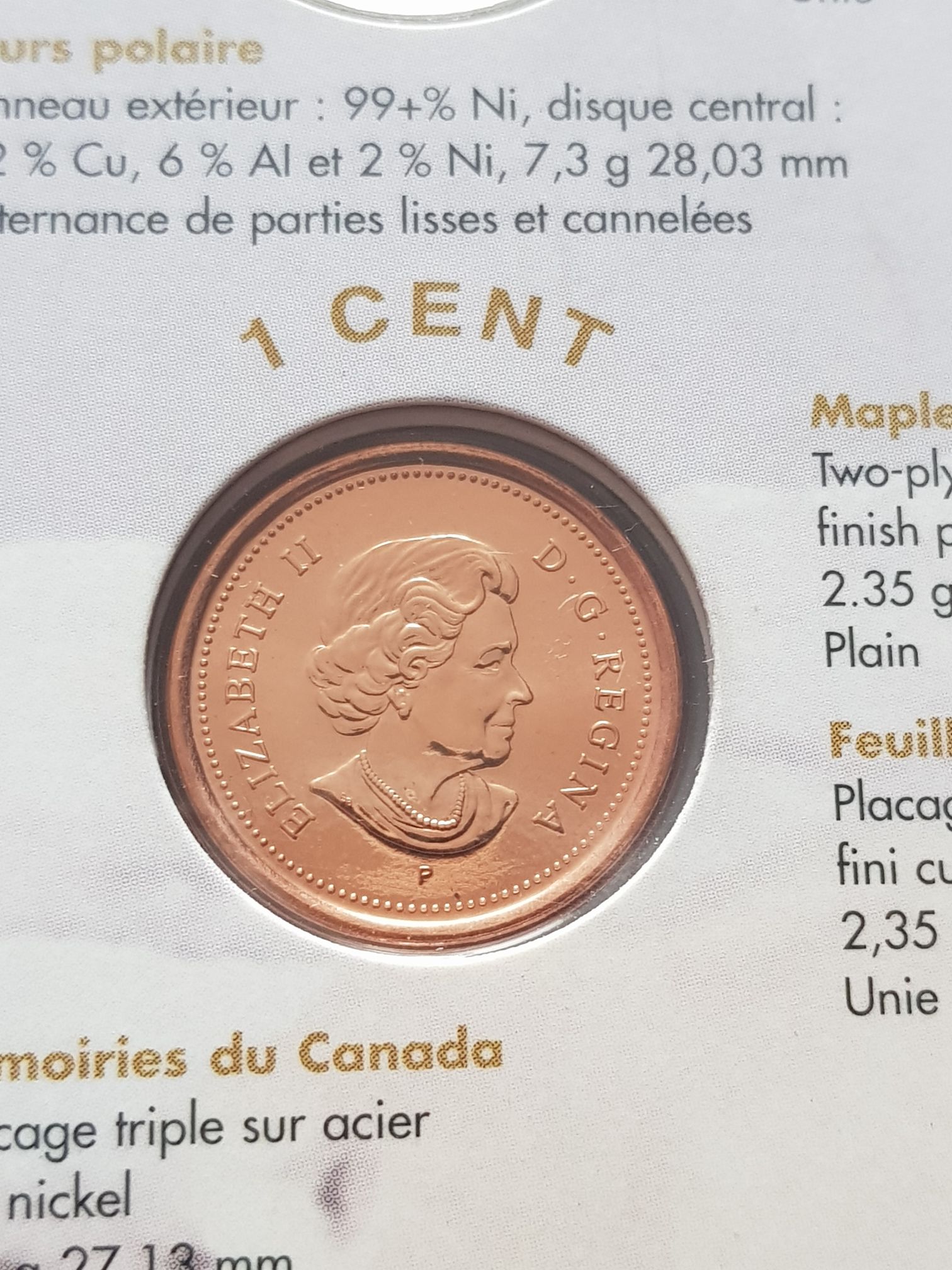 .01 Centavo De Dólar  coin collectible - Main Image 2