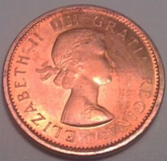 Roll Of Canadian Pennies  coin collectible - Main Image 2