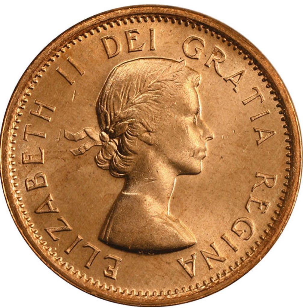 Roll Of Canadian Pennies  coin collectible - Main Image 2