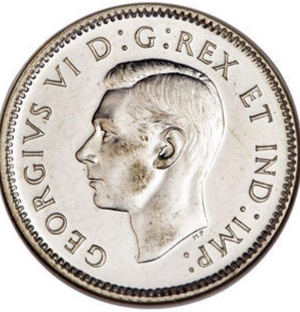 Roll Of Canadian 10 Cent Coins 1947  coin collectible - Main Image 2