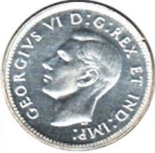 Roll Of Canadian 10 Cent Coins 1947  coin collectible - Main Image 2