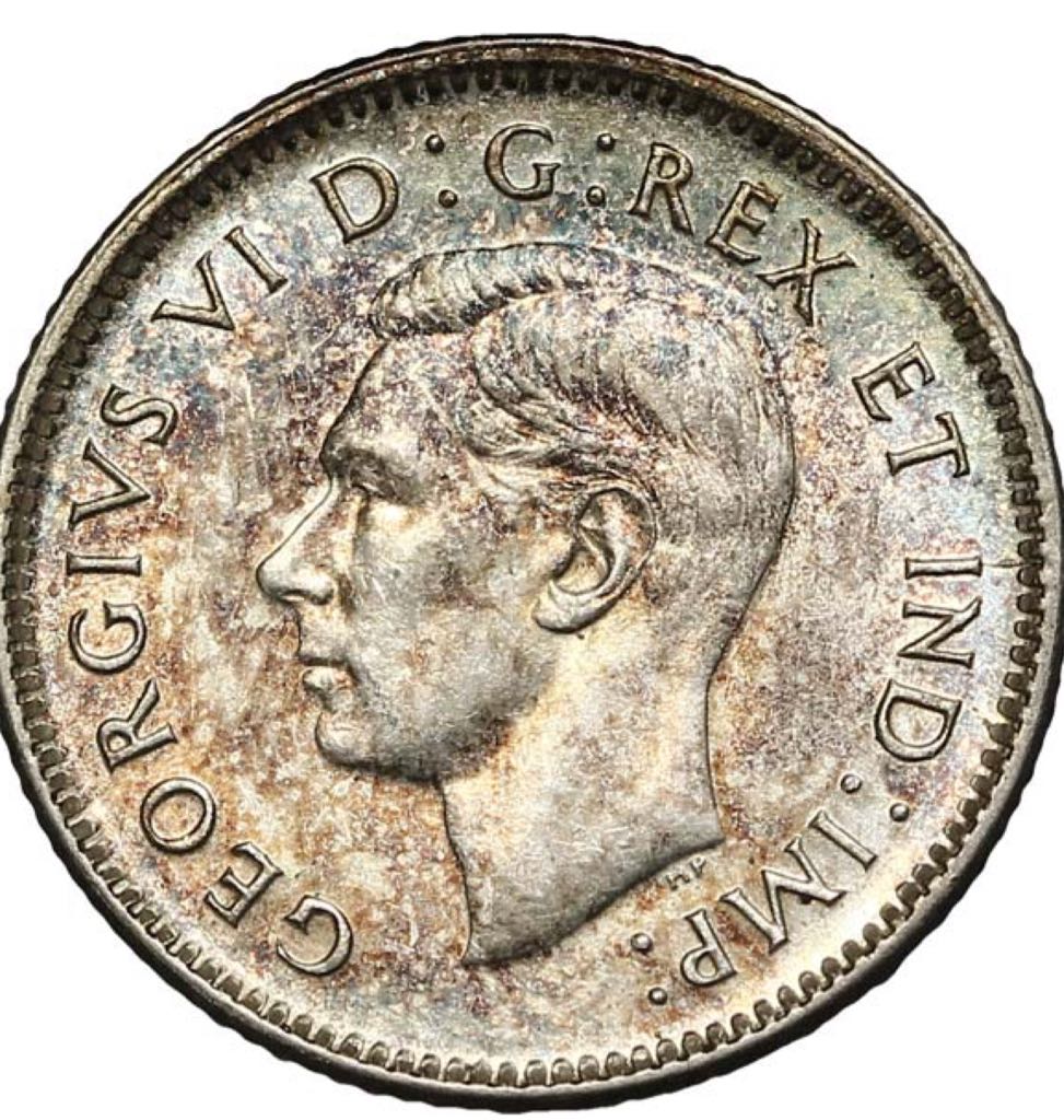 Roll Of Canadian 10 Cent Coins 1946  coin collectible - Main Image 2