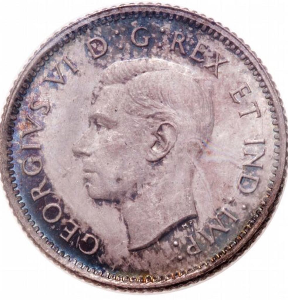 Rolll Of Canadian 10 Cent Coins 1941  coin collectible - Main Image 2