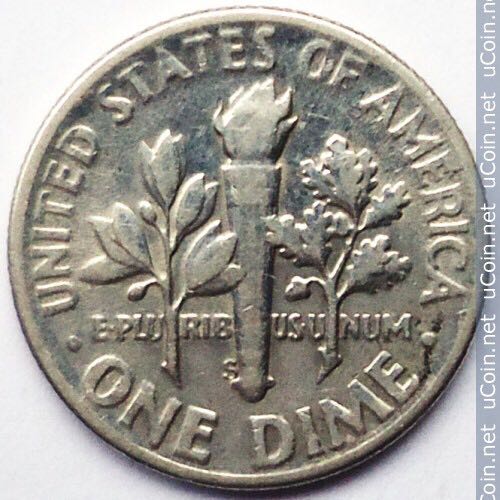 Roll Of American 10 Cent Coins  coin collectible - Main Image 2