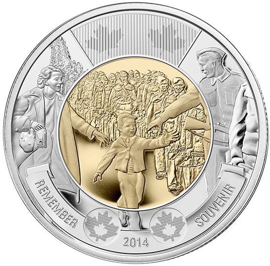 Roll Of Canadian 25 Cent Coins