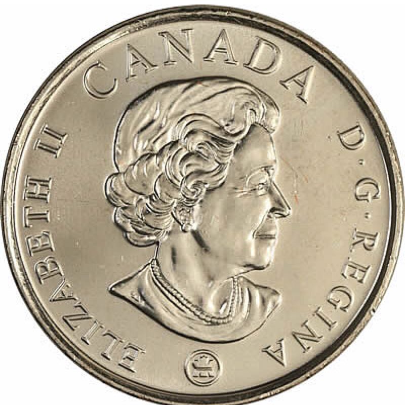 Roll Of Canadian 25 Cent Coins 2008  coin collectible - Main Image 2