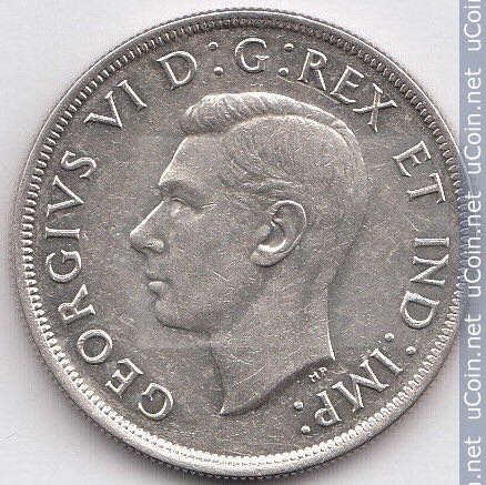 1945 Canadian Silver Dollar  coin collectible - Main Image 2
