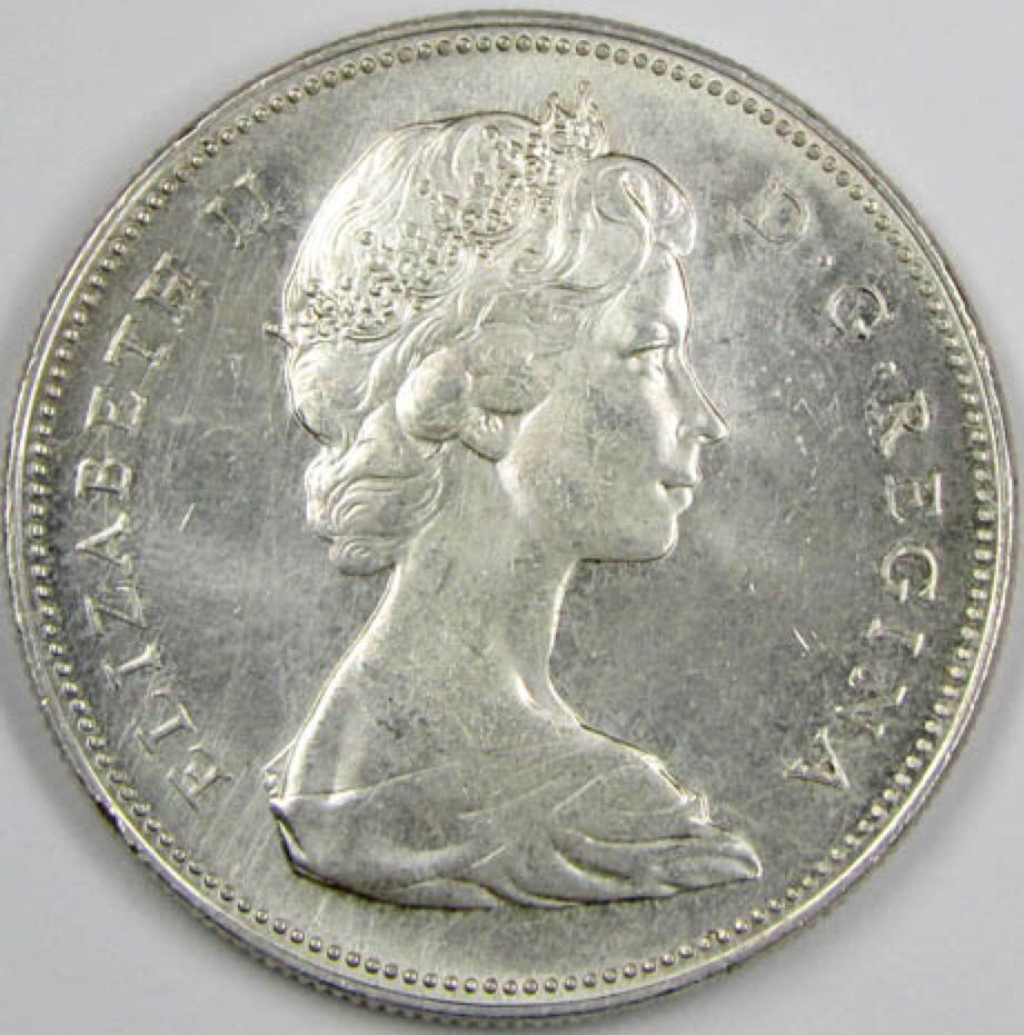 1966 Canadian Silver Dollars  coin collectible - Main Image 2