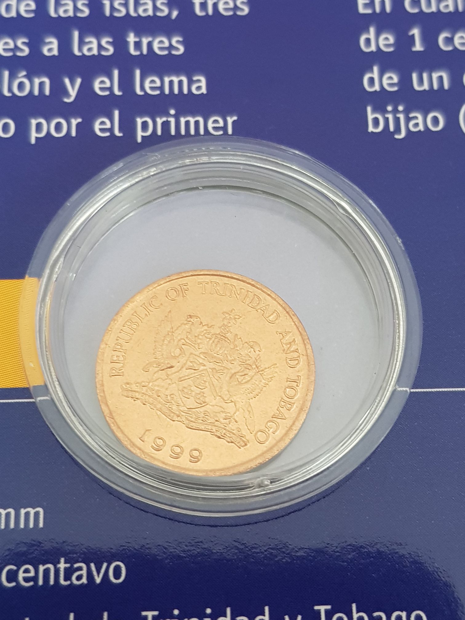 .01 Centavo De Dólar Trinitense  coin collectible - Main Image 2