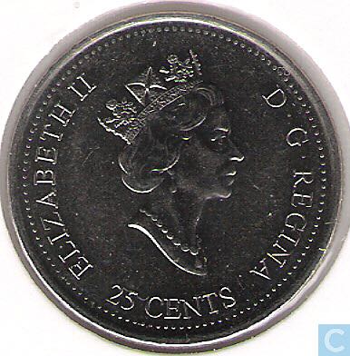Roll Of Canadian 25 Cent Coins  coin collectible - Main Image 2