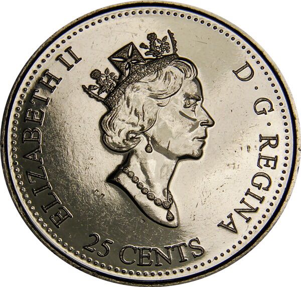 Roll Of Canadian 25 Cent Coins  coin collectible - Main Image 2