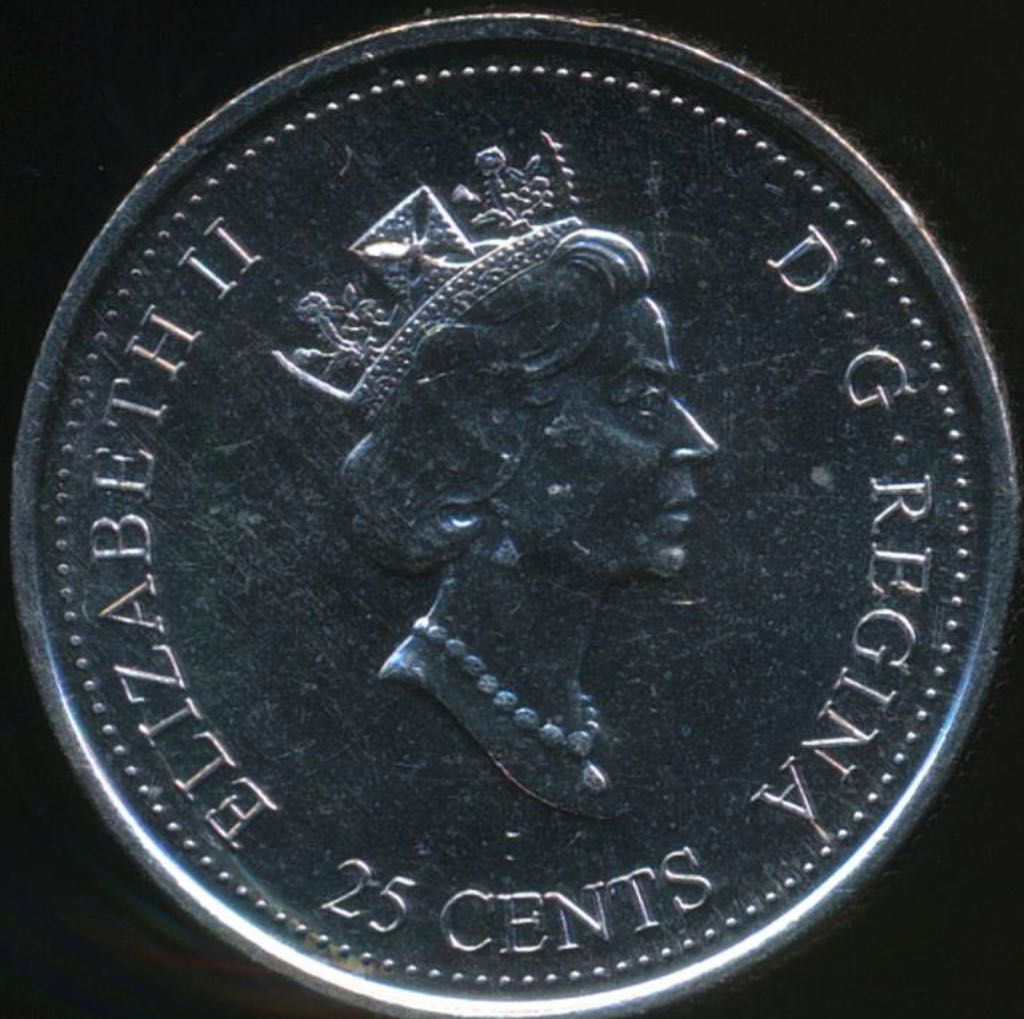 Roll Of Canadian 25 Cent Coins  coin collectible - Main Image 2