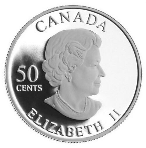 Canadian 50 Cent Sterling Silver Coin  coin collectible - Main Image 2