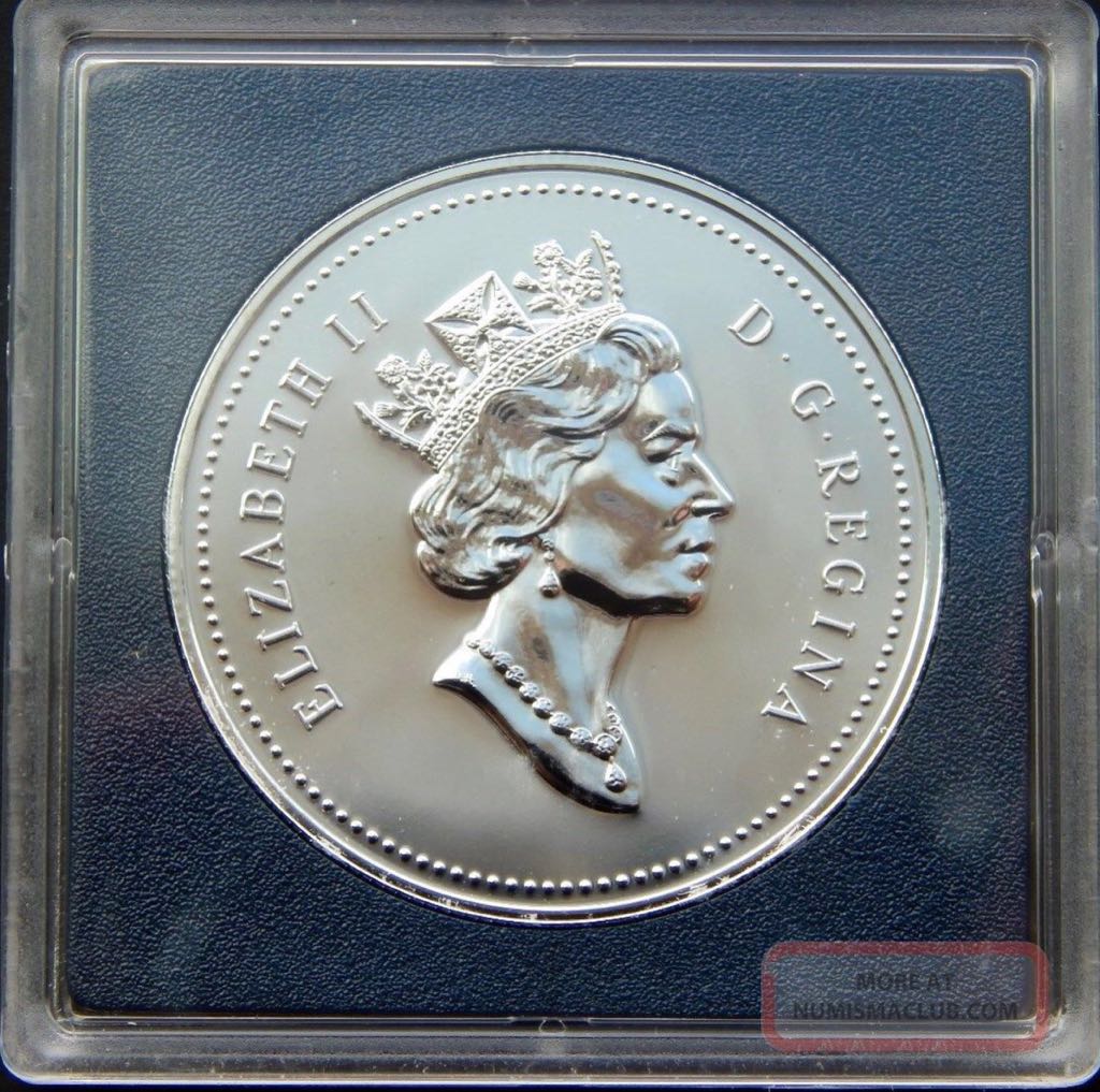 Cased Canadian Silver Dollar - Uncirculated  coin collectible - Main Image 2