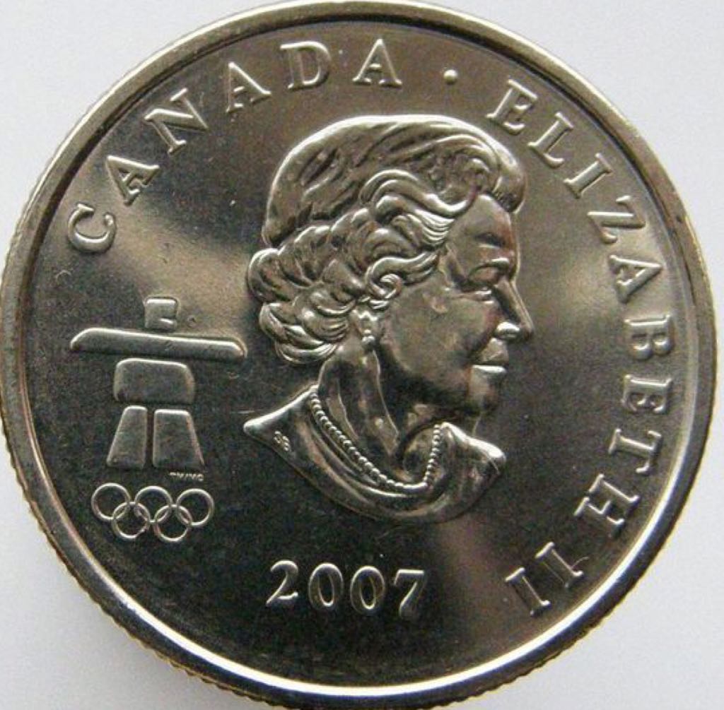 Roll Of Canadian 25 Cent Coins 2007  coin collectible - Main Image 2