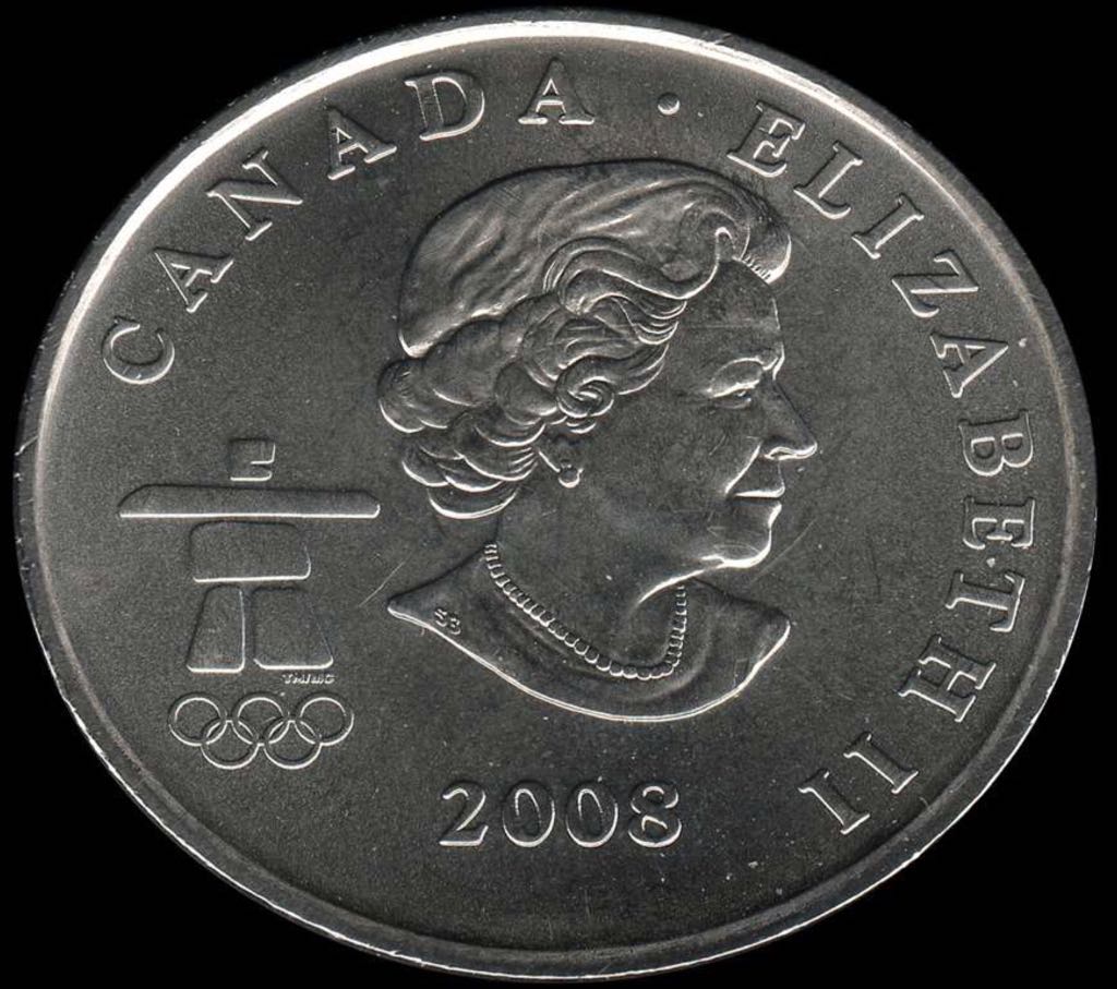 Roll Of Canadian 25 Cent Coins 2008 Figure   coin collectible - Main Image 2