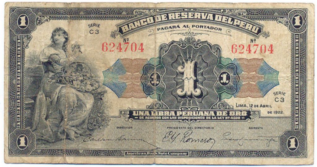 Una Libra Peruana De Oro coin collectible - Main Image 1