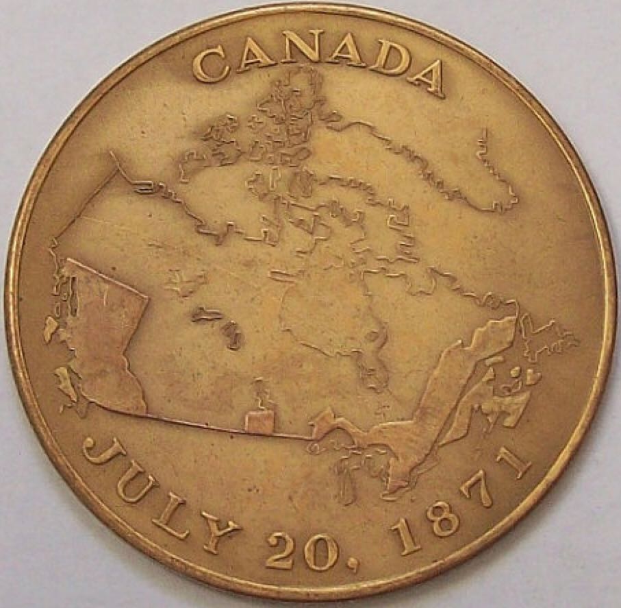 British Columbia Centennial ’71 Commemorative Medallion  coin collectible - Main Image 2