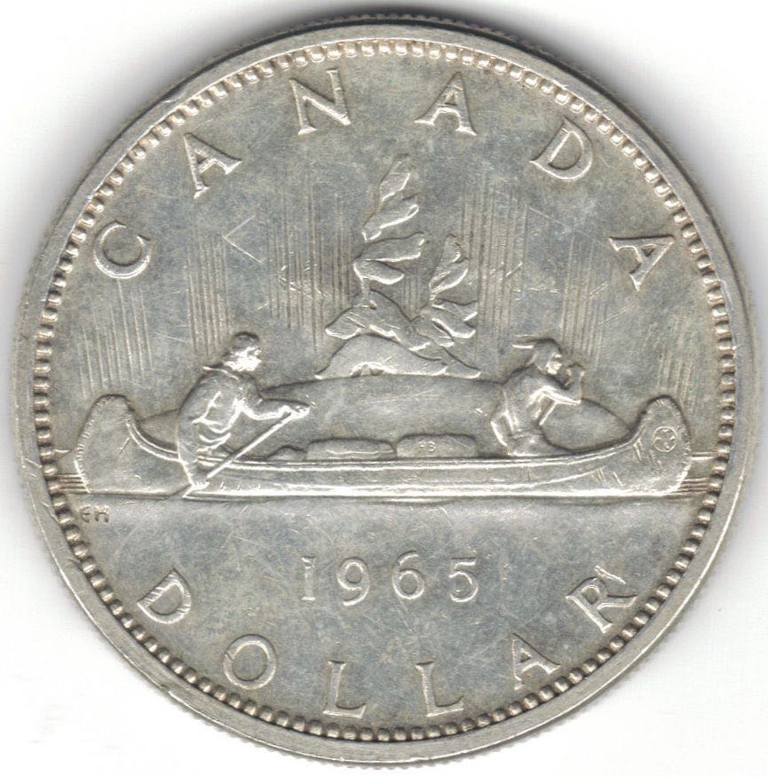 Roll Of Canadian 25 Cent Coins