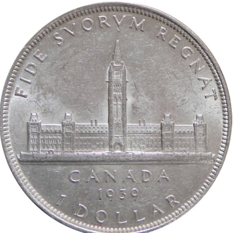 Roll Of Canadian 50 Cent Coins