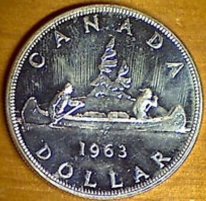 Roll Of Canadian Silver Dollars coin collectible - Main Image 1