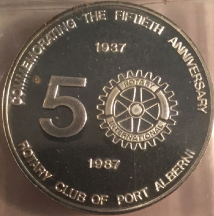 Port Alberni Salmon Festival Nickel Dollar  coin collectible - Main Image 2