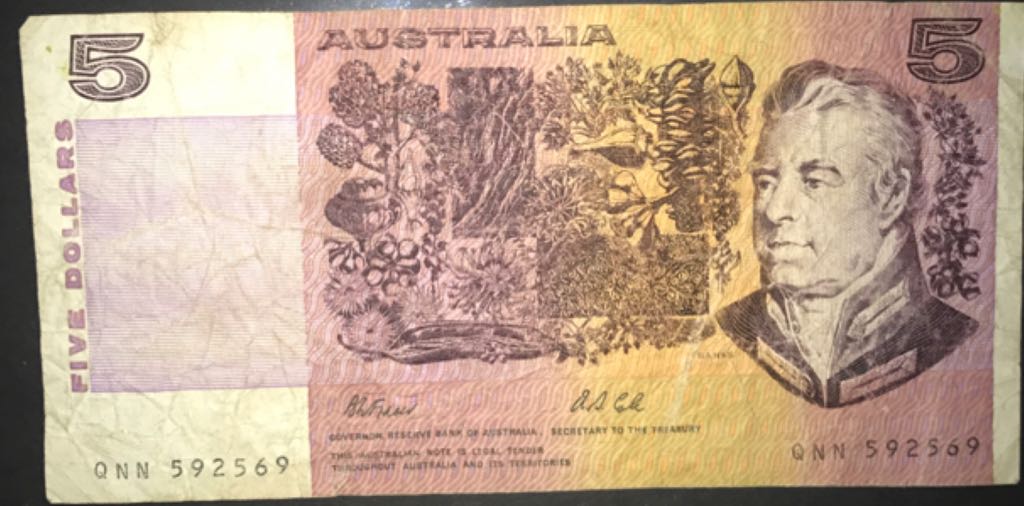 Australia $5 Note  coin collectible - Main Image 2