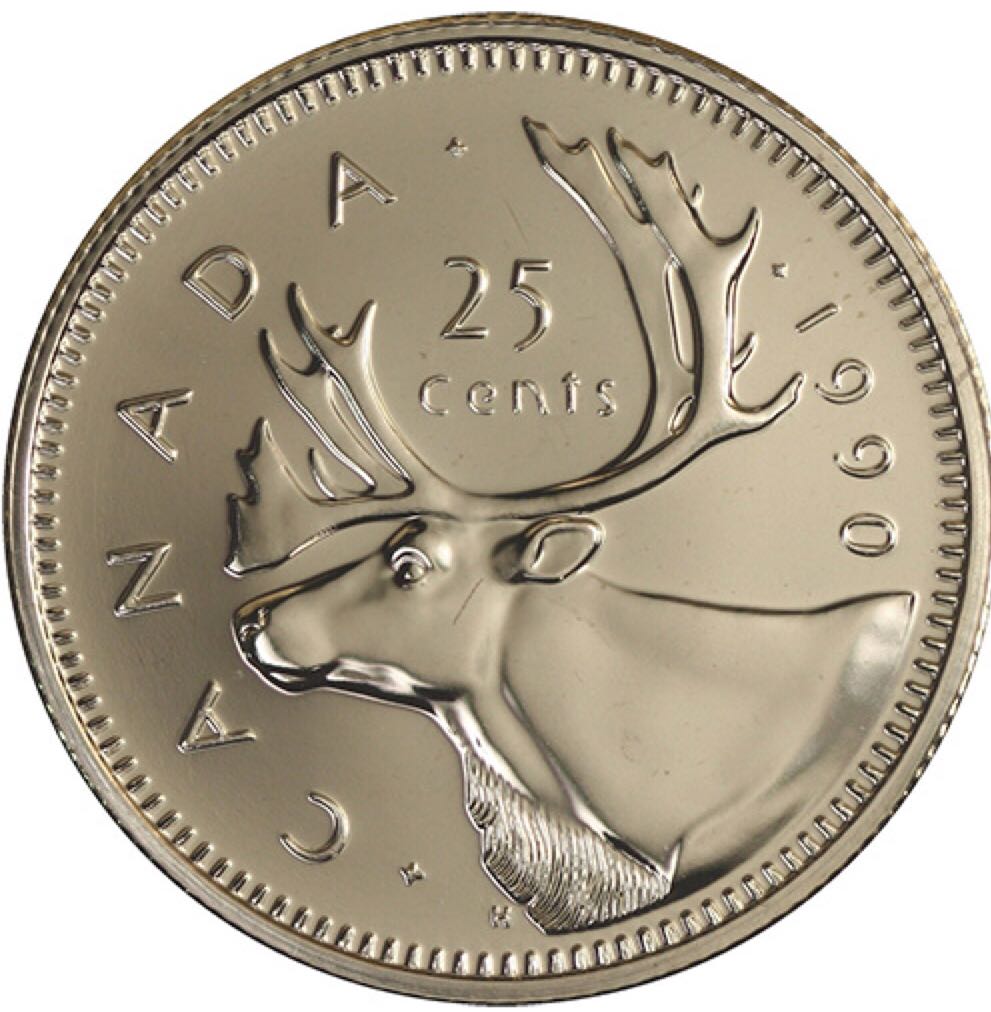 Roll Of Canadian 25 Cent Coins - Millenium