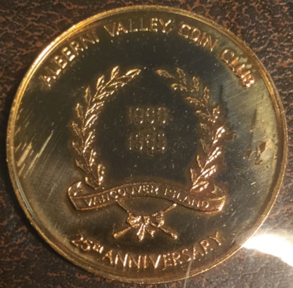 Port Alberni Salmon Festival Gold Plated Dollar  coin collectible - Main Image 2