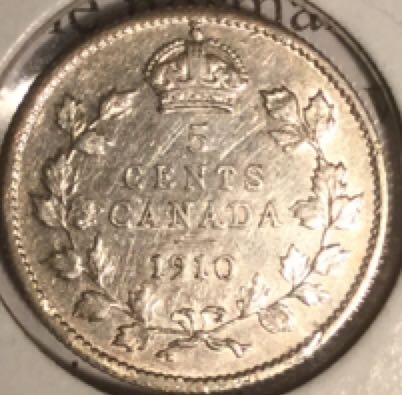 Canadian Steel 5 Cent Coin 1962