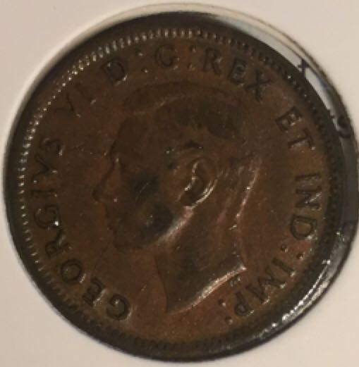 1-Canadian 1 Cent, 1945  coin collectible - Main Image 2