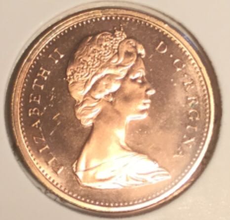 1-Canadian 1 Cent, 1970  coin collectible - Main Image 2