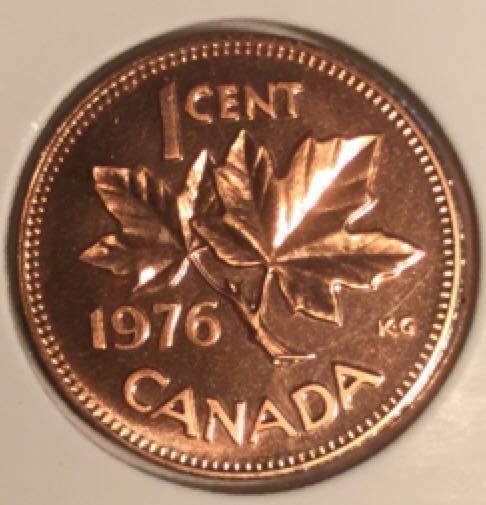 Canadian Copper 1 Cent Coin 1947
