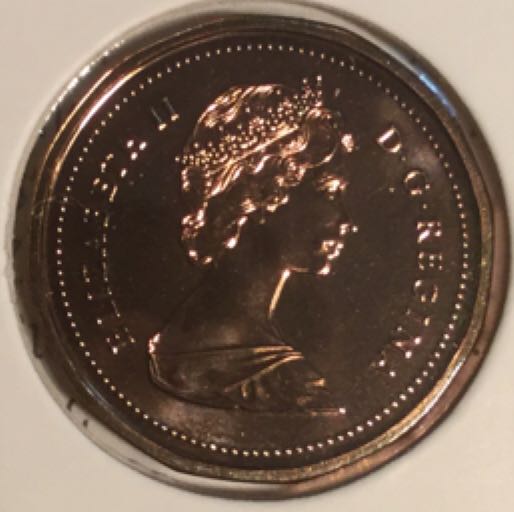 1-Canadian 1 Cent, 1987  coin collectible - Main Image 2