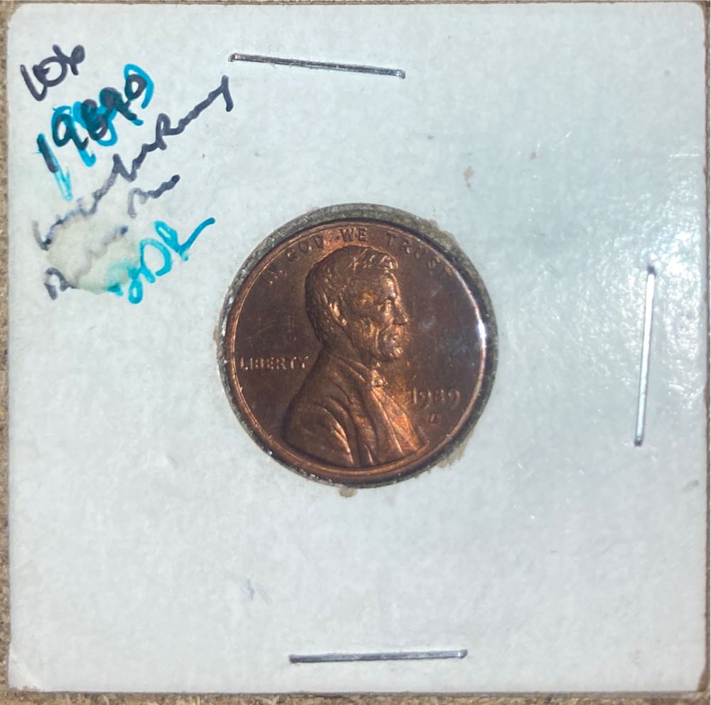 1989 D Penny  coin collectible - Main Image 2