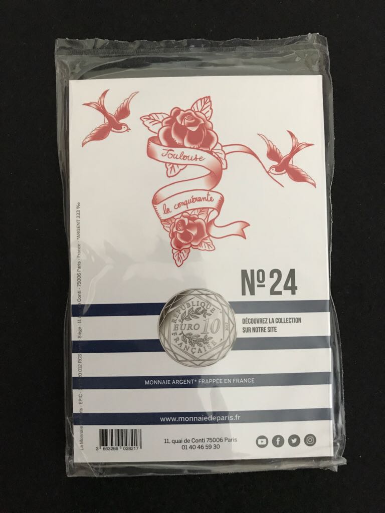 Jean Paul Gaultier La France - No. 24 Toulouse The Conqueror  coin collectible - Main Image 2
