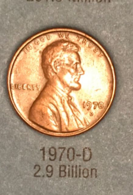 1970 D Penny  coin collectible - Main Image 1