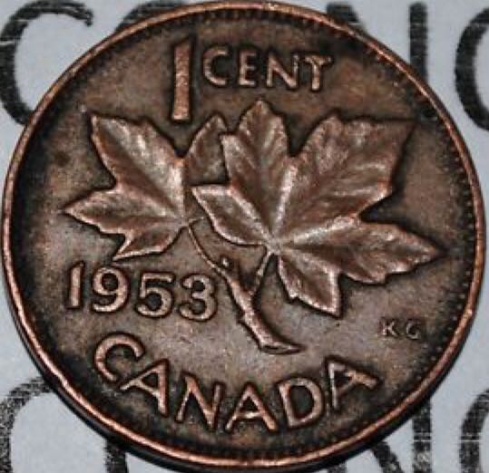Roll Of Canadian 10 Cent Coins